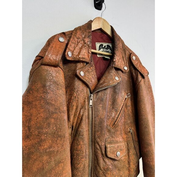 90s Avirex Leather Jacket - Picture 3 of 5